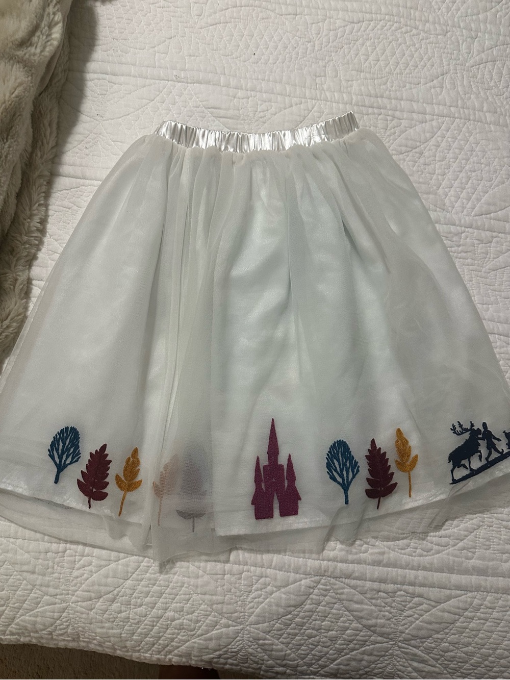 FROZEN Hanna Andersson White Tulle Skirt - perfect condition!